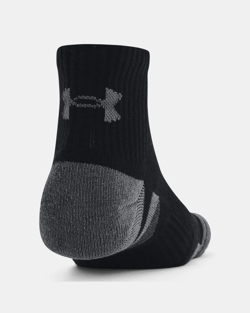 UNDER ARMOUR Black Performance Quarter Socks (3 Pairs)  | Best Price UAE